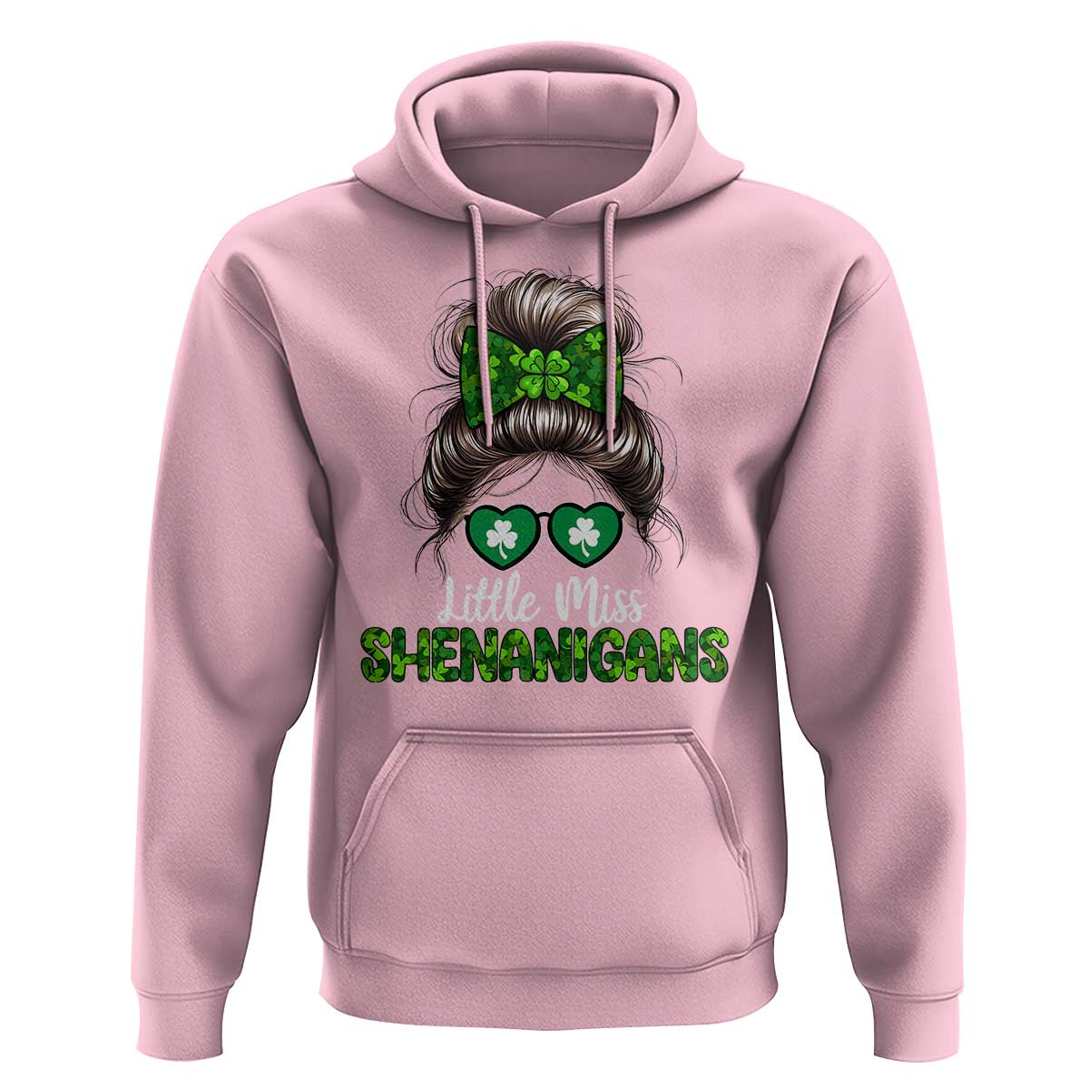 Little Miss Shenanigans St Patricks Day Hoodie Kids Girls Toddler