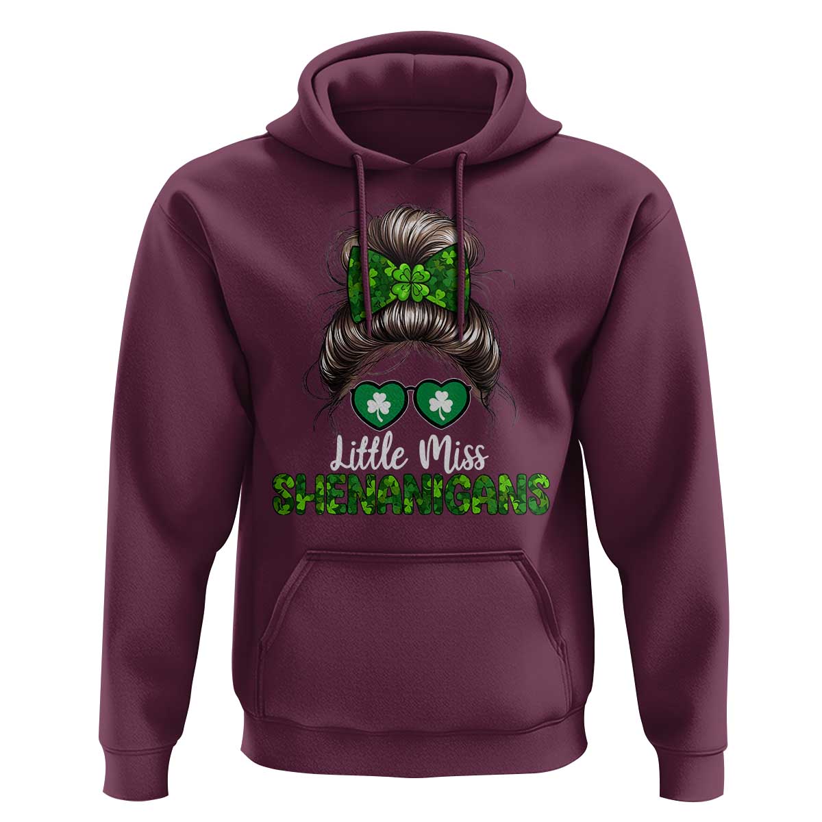 Little Miss Shenanigans St Patricks Day Hoodie Kids Girls Toddler