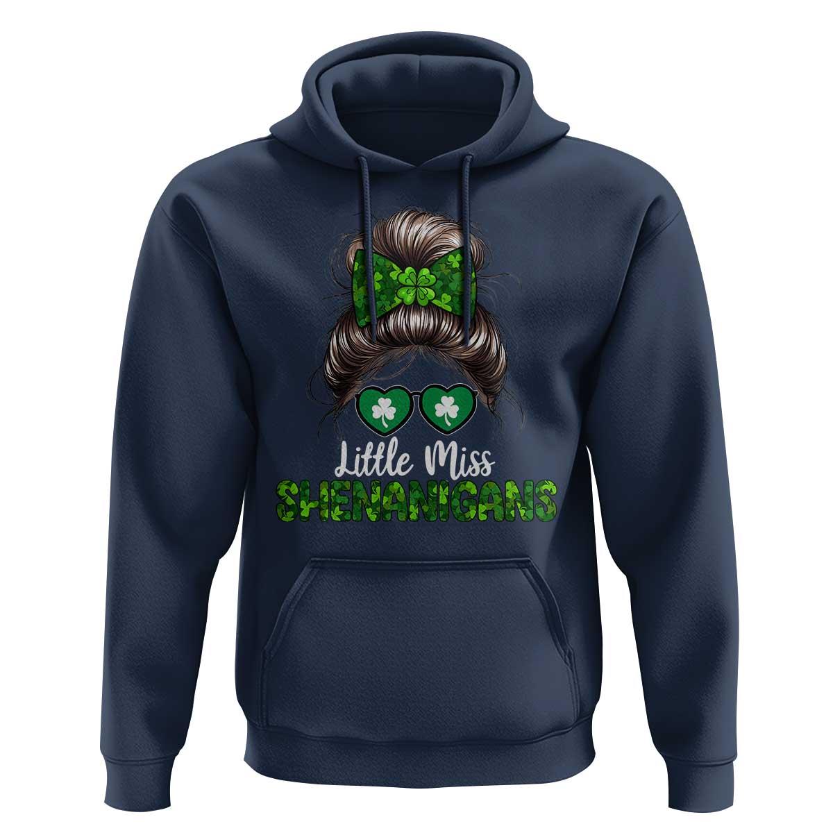 Little Miss Shenanigans St Patricks Day Hoodie Kids Girls Toddler