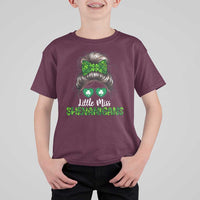 Little Miss Shenanigans St Patricks Day T Shirt For Kid Kids Girls Toddler