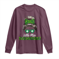 Little Miss Shenanigans St Patricks Day Long Sleeve Shirt Kids Girls Toddler