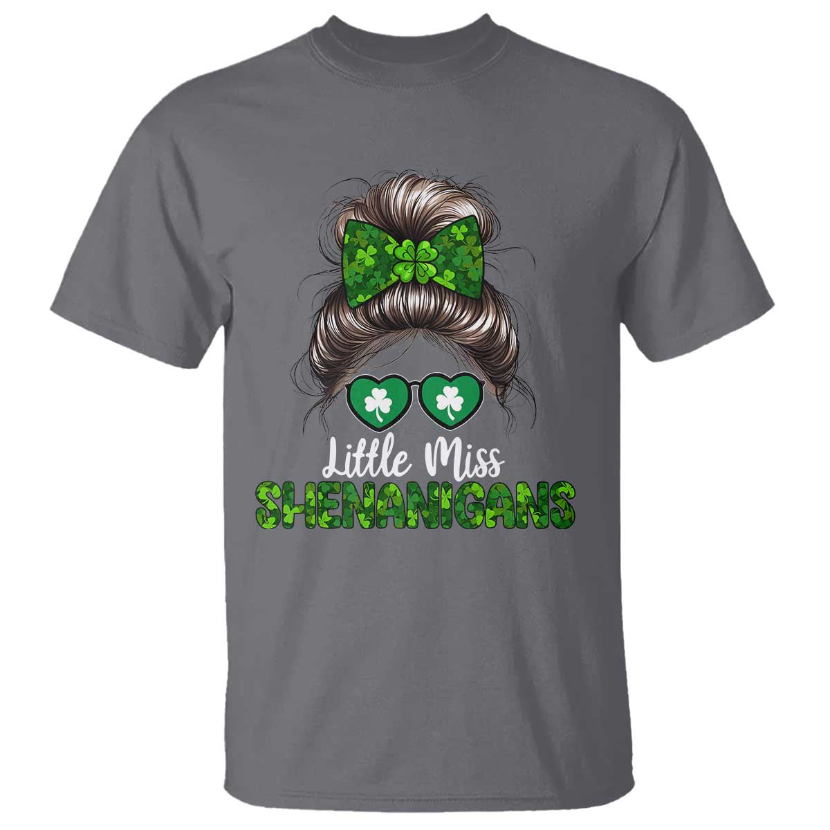 Little Miss Shenanigans St Patricks Day T Shirt Kids Girls Toddler