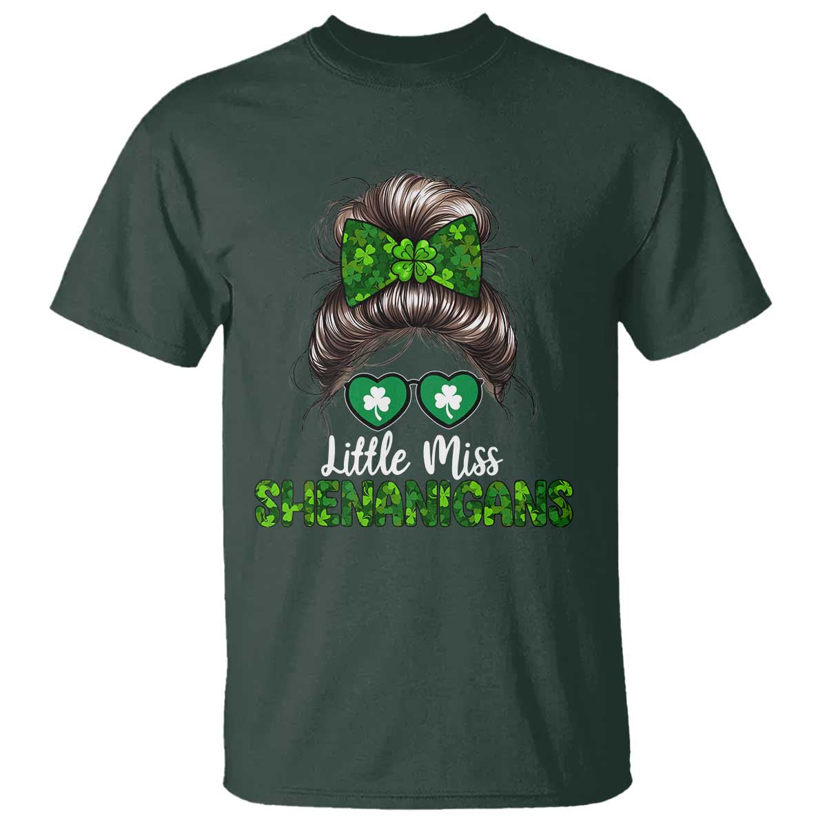 Little Miss Shenanigans St Patricks Day T Shirt Kids Girls Toddler