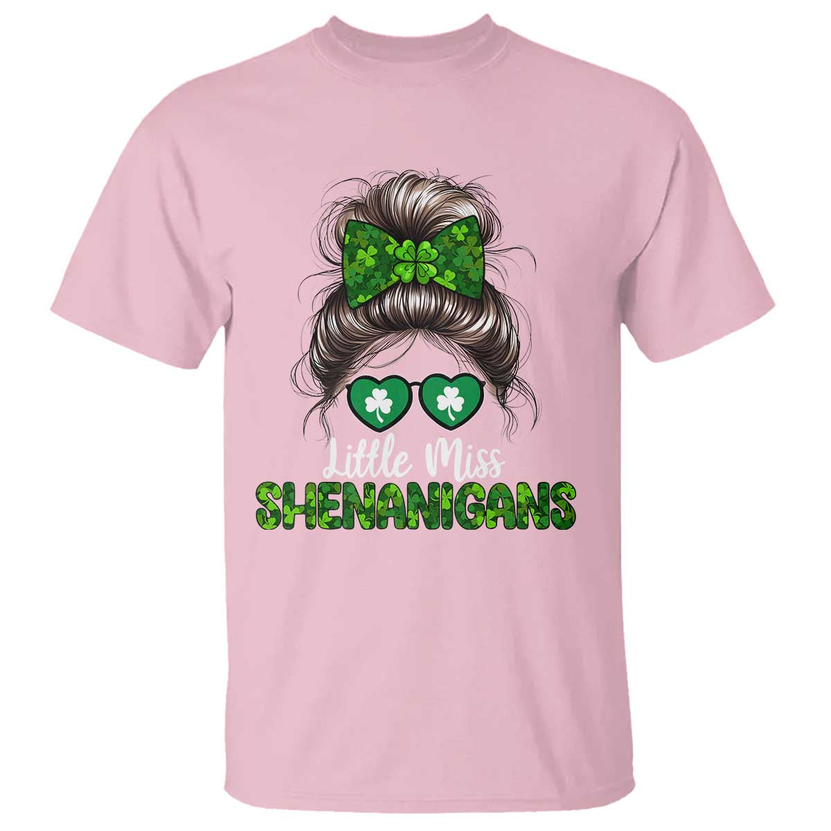 Little Miss Shenanigans St Patricks Day T Shirt Kids Girls Toddler