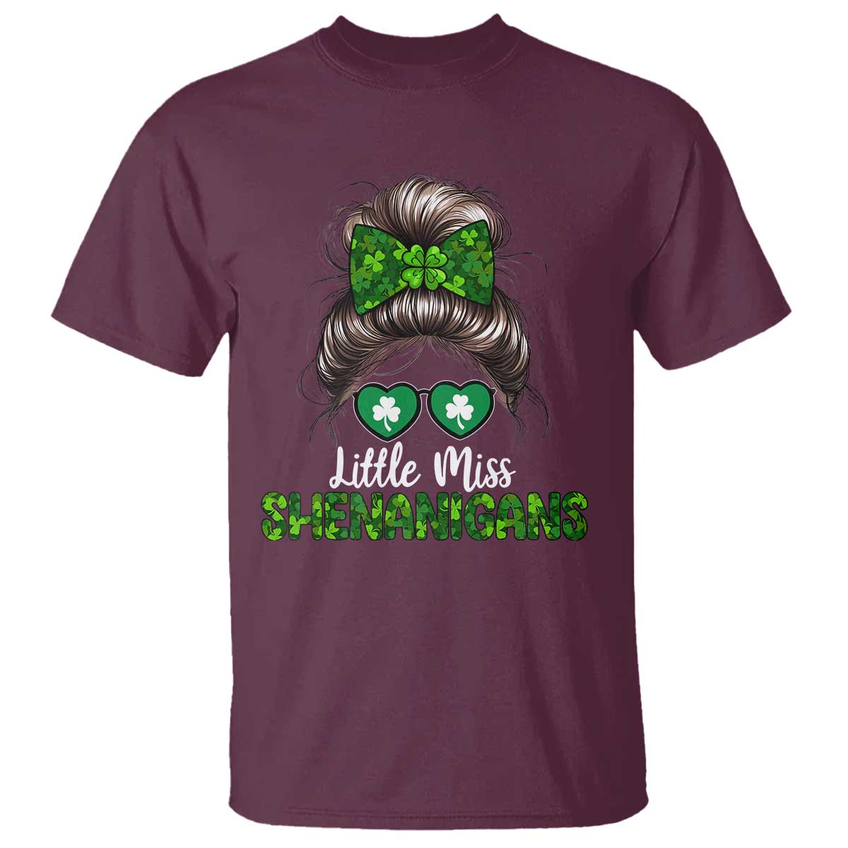 Little Miss Shenanigans St Patricks Day T Shirt Kids Girls Toddler