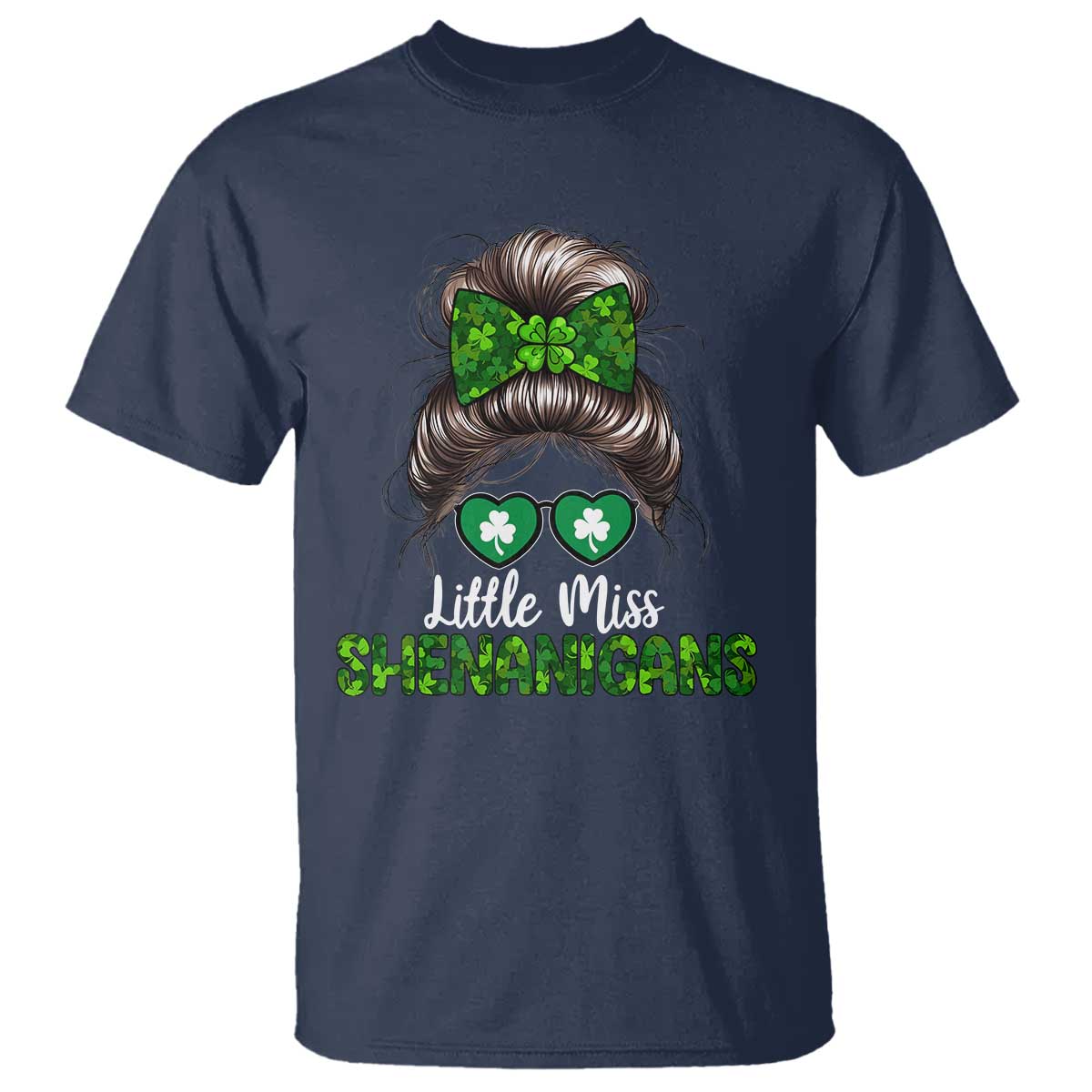 Little Miss Shenanigans St Patricks Day T Shirt Kids Girls Toddler
