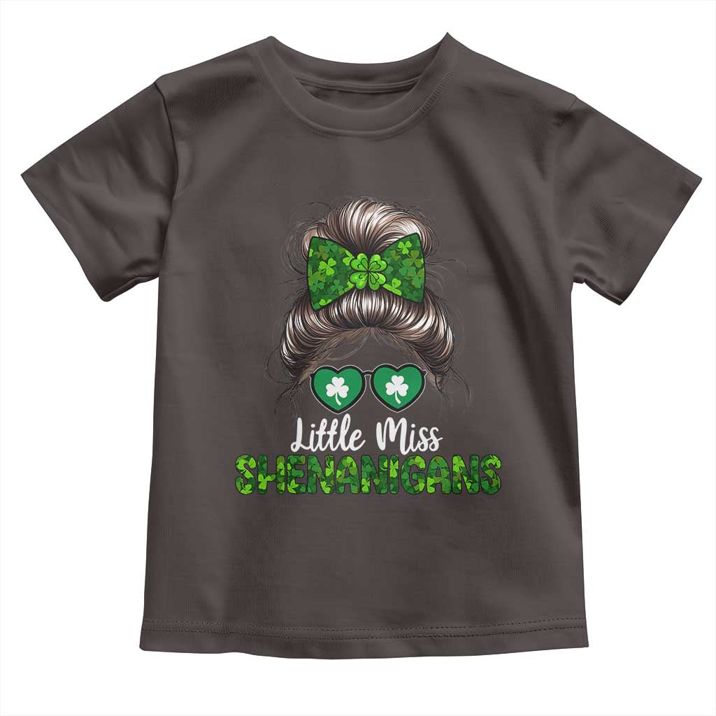 Little Miss Shenanigans St Patricks Day Toddler T Shirt Kids Girls Toddler
