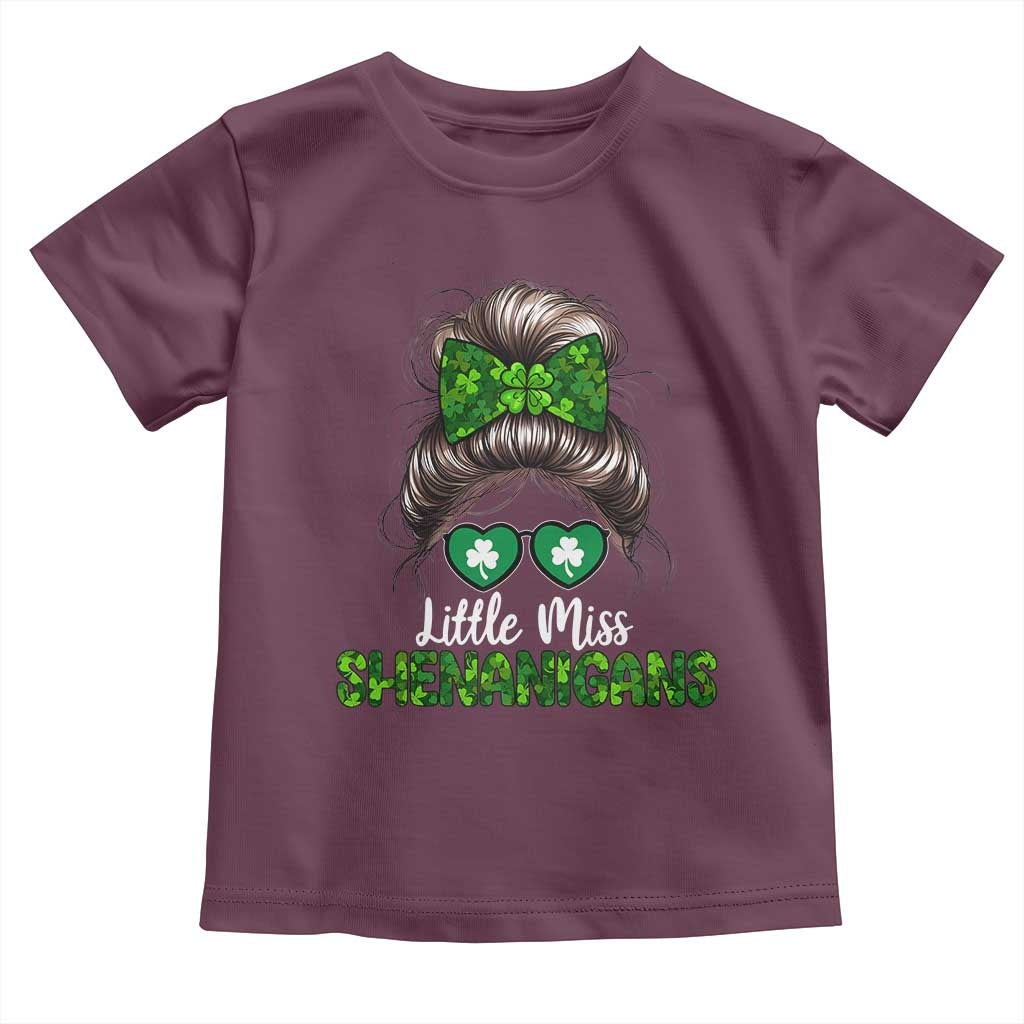 Little Miss Shenanigans St Patricks Day Toddler T Shirt Kids Girls Toddler