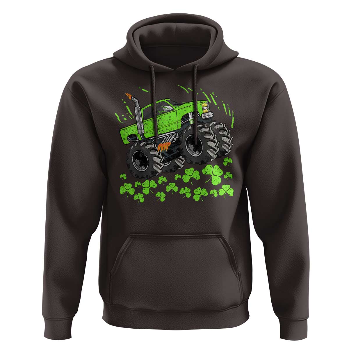 Boys St Patricks Day Lucky Monster Truck Hoodie