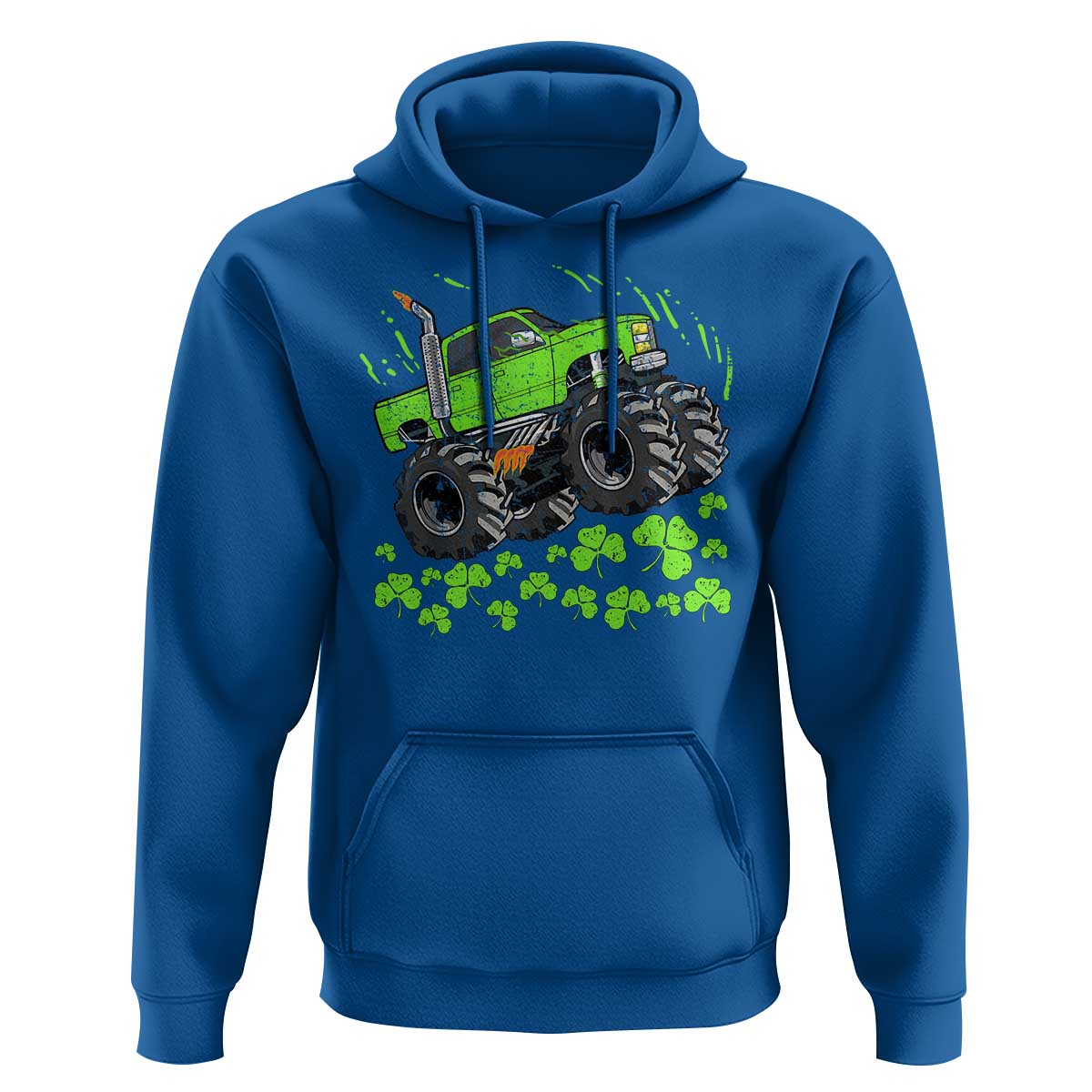 Boys St Patricks Day Lucky Monster Truck Hoodie