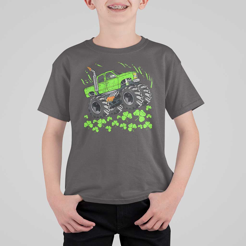 Boys St Patricks Day Lucky Monster Truck T Shirt For Kid