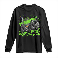 Boys St Patricks Day Lucky Monster Truck Long Sleeve Shirt