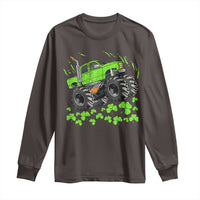 Boys St Patricks Day Lucky Monster Truck Long Sleeve Shirt