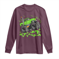 Boys St Patricks Day Lucky Monster Truck Long Sleeve Shirt