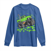 Boys St Patricks Day Lucky Monster Truck Long Sleeve Shirt