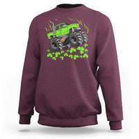 Boys St Patricks Day Lucky Monster Truck Sweatshirt
