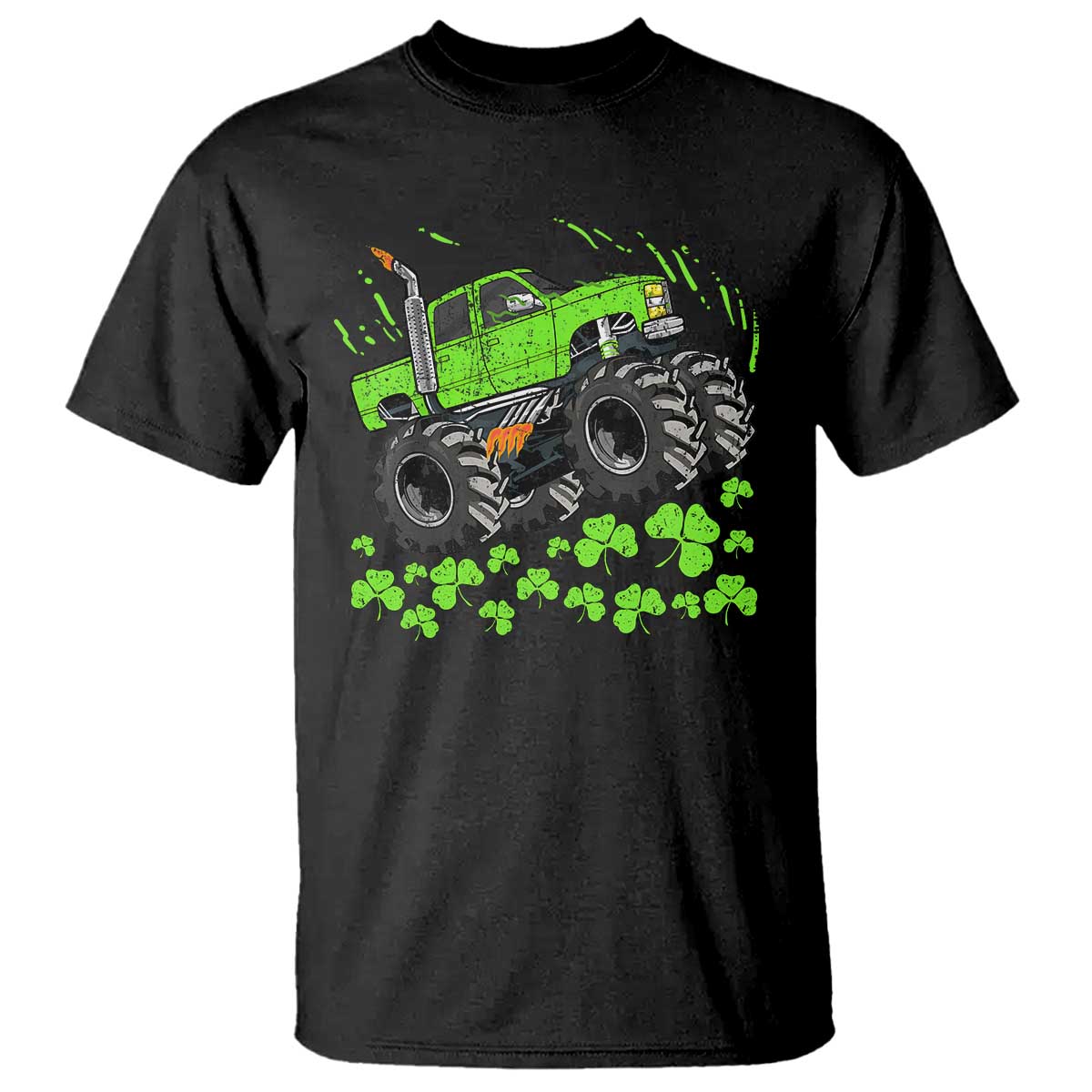 Boys St Patricks Day Lucky Monster Truck T Shirt