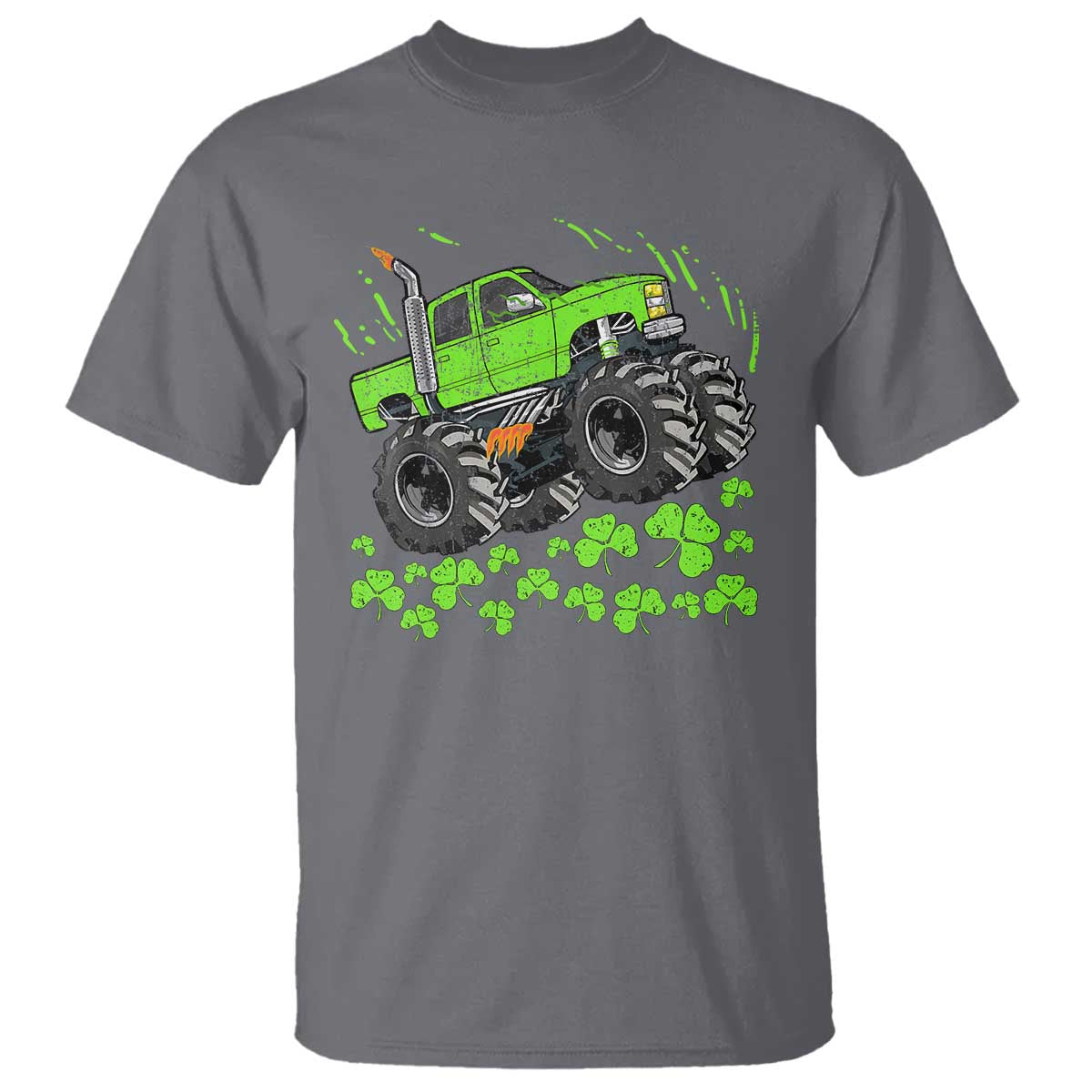Boys St Patricks Day Lucky Monster Truck T Shirt