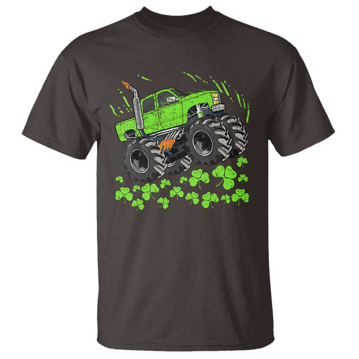 Boys St Patricks Day Lucky Monster Truck T Shirt