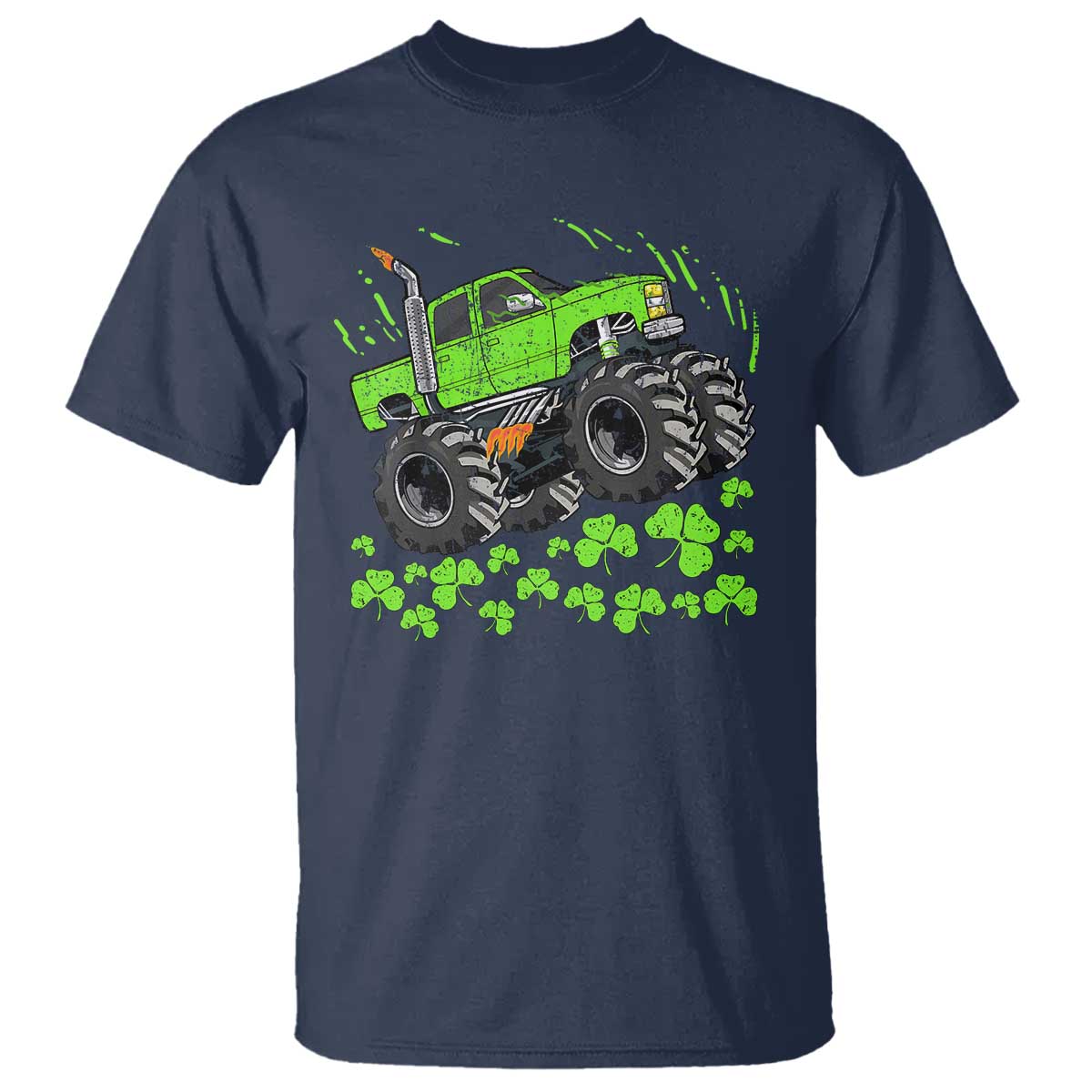 Boys St Patricks Day Lucky Monster Truck T Shirt