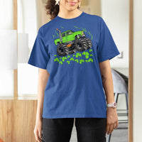 Boys St Patricks Day Lucky Monster Truck T Shirt For Women