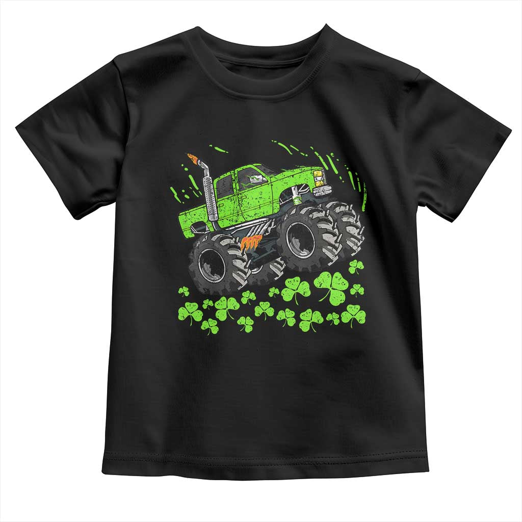 Boys St Patricks Day Lucky Monster Truck Toddler T Shirt