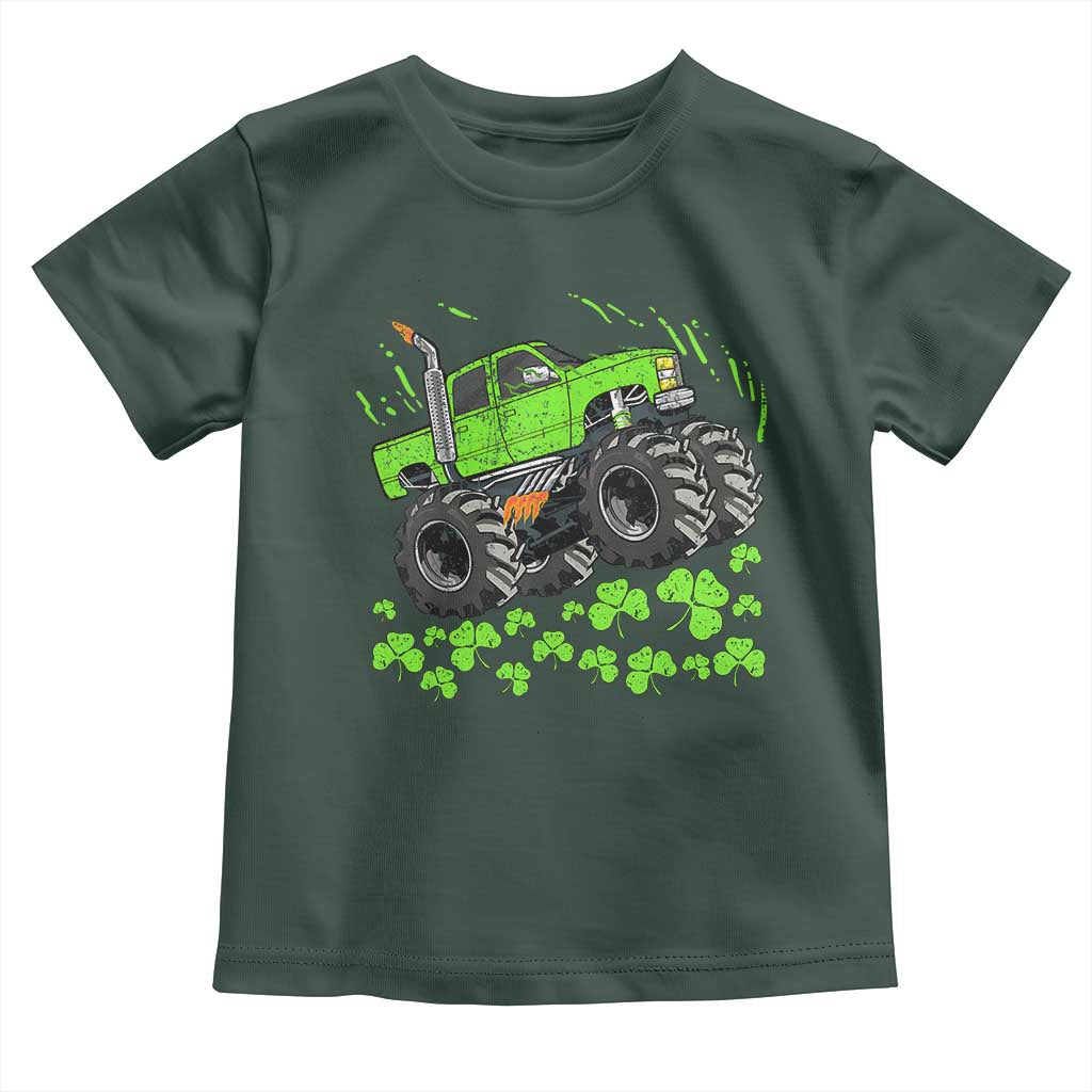 Boys St Patricks Day Lucky Monster Truck Toddler T Shirt