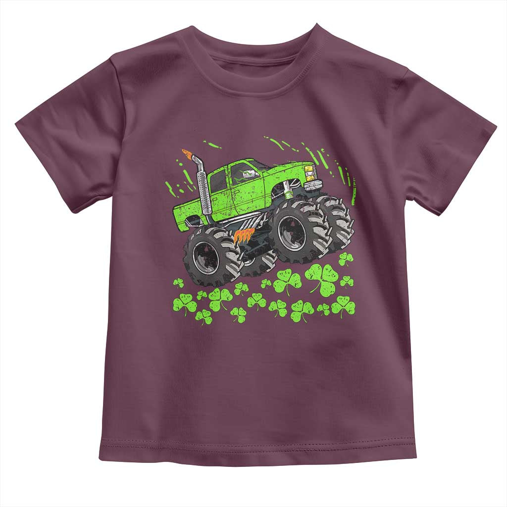 Boys St Patricks Day Lucky Monster Truck Toddler T Shirt