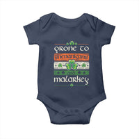 St. Patrick's Day Prone to Shenanigans and Malarkey Baby Onesie Funny St Patrick's Day Lucky Shamrock Irish