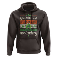 St. Patrick's Day Prone to Shenanigans and Malarkey Hoodie Funny St Patrick's Day Lucky Shamrock Irish