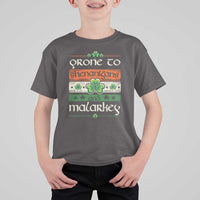 St. Patrick's Day Prone to Shenanigans and Malarkey T Shirt For Kid Funny St Patrick's Day Lucky Shamrock Irish