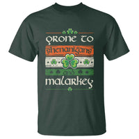St. Patrick's Day Prone to Shenanigans and Malarkey T Shirt Funny St Patrick's Day Lucky Shamrock Irish