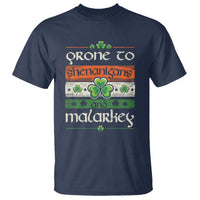 St. Patrick's Day Prone to Shenanigans and Malarkey T Shirt Funny St Patrick's Day Lucky Shamrock Irish