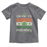 St. Patrick's Day Prone to Shenanigans and Malarkey Toddler T Shirt Funny St Patrick's Day Lucky Shamrock Irish