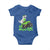 Lucky St Patricks Day Toddler Boys Baby Onesie T Rex Dino Riding Monster Truck Shamrock