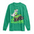 Lucky St Patricks Day Toddler Boys Long Sleeve Shirt T Rex Dino Riding Monster Truck Shamrock