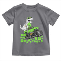 Lucky St Patricks Day Toddler Boys Toddler T Shirt T Rex Dino Riding Monster Truck Shamrock
