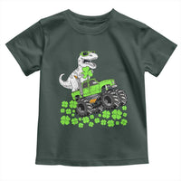 Lucky St Patricks Day Toddler Boys Toddler T Shirt T Rex Dino Riding Monster Truck Shamrock