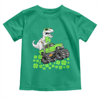 Lucky St Patricks Day Toddler Boys Toddler T Shirt T Rex Dino Riding Monster Truck Shamrock
