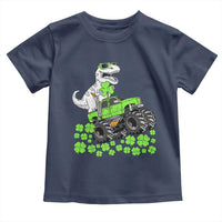 Lucky St Patricks Day Toddler Boys Toddler T Shirt T Rex Dino Riding Monster Truck Shamrock