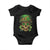 Sugar Skull St Patrick Day Baby Onesie De Los Muertos Lucky Shamrock