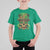 Sugar Skull St Patrick Day T Shirt For Kid De Los Muertos Lucky Shamrock