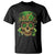 Sugar Skull St Patrick Day T Shirt De Los Muertos Lucky Shamrock