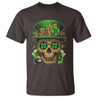 Sugar Skull St Patrick Day T Shirt De Los Muertos Lucky Shamrock