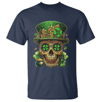 Sugar Skull St Patrick Day T Shirt De Los Muertos Lucky Shamrock