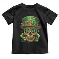 Sugar Skull St Patrick Day Toddler T Shirt De Los Muertos Lucky Shamrock
