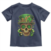 Sugar Skull St Patrick Day Toddler T Shirt De Los Muertos Lucky Shamrock