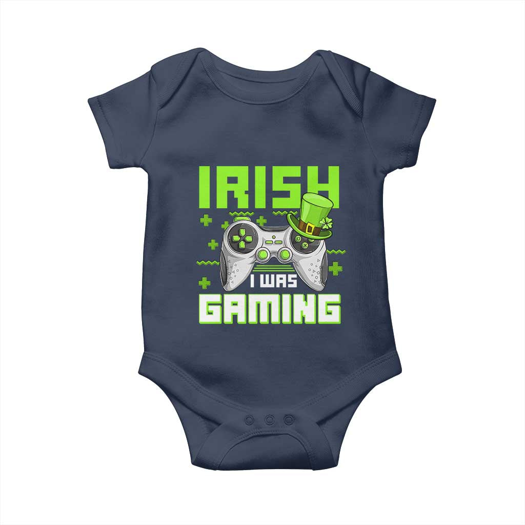 Funny Gamer St Patricks Day Baby Onesie Irish I Was Gaming Video Games Lovers