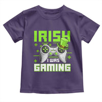 Funny Gamer St Patricks Day Toddler T Shirt Irish I Was Gaming Video Games Lovers