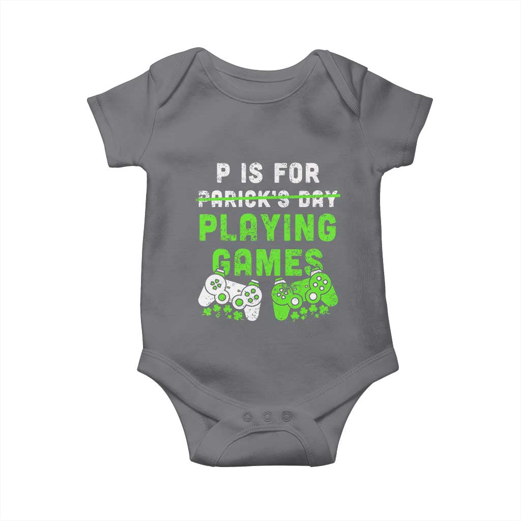 Video Game Controller Irish Gamer Boys St Patricks Day Baby Onesie